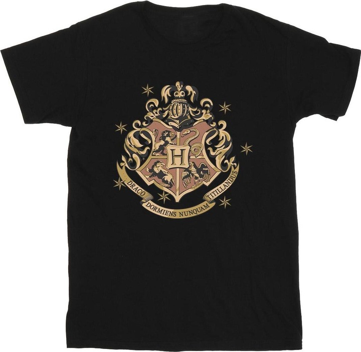Immagine prodotto Gold Hogwart Crest Maglietta Uomo (XXL)