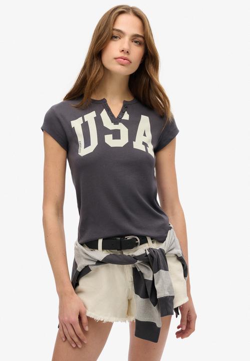 Actual product image Superdry Ath Ess Notch Neck Graphic Tee (XL)