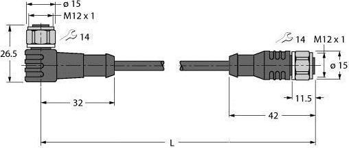 Actual product image Turck Actuator and sensor cable PP-EPDM connecting cable (20 m)