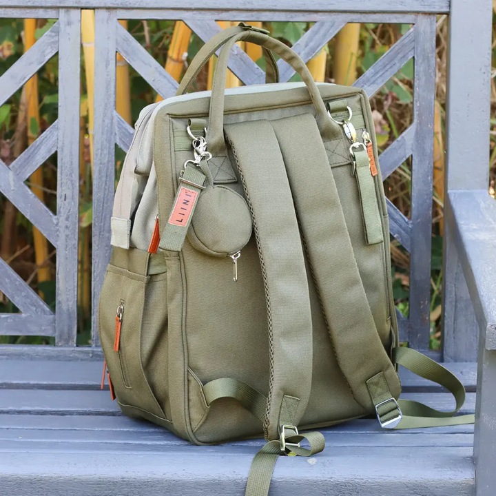 Actual product image Liini Changing rucksack olive rPET