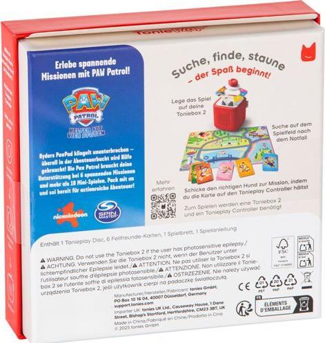 Immagine prodotto Tonies Lettore audio per bambini Toniebox 2 Paw Patrol Chase (Tedesco)