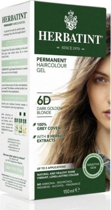 Produktbild Herbatint Haarfärbegel 6D Dunkles Goldblond (6D Dunkles Goldblond)