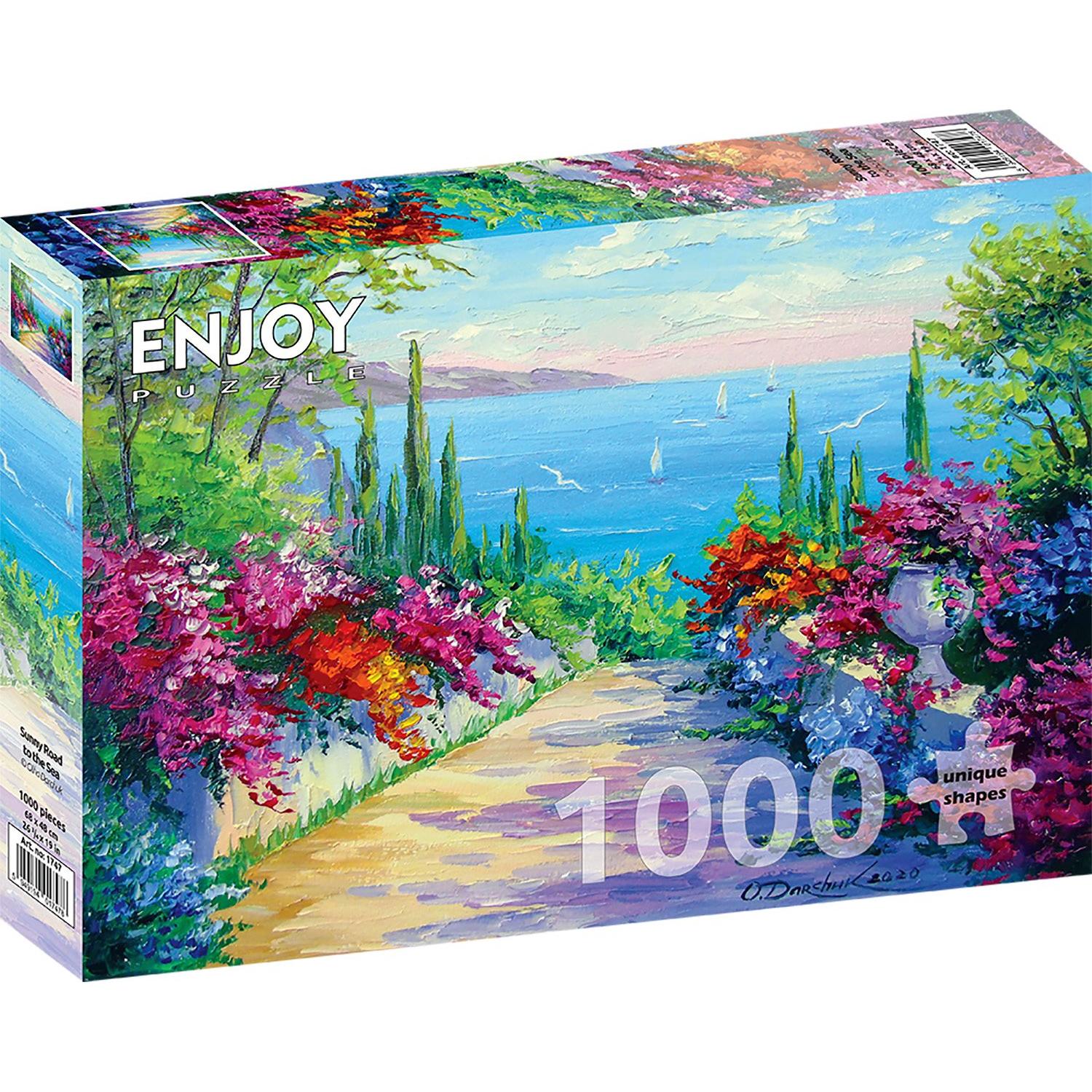 Enjoy Puzzle ENJOY-1747 - Sunny Road to the Sea, Puzzle, 1000 Teile (1000 Teile)