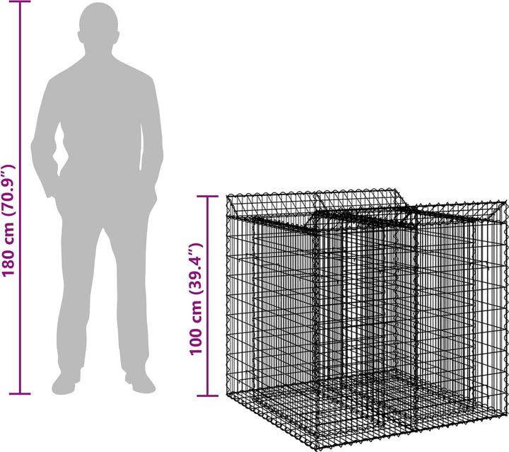 Produktbild vidaXL Zaunpaneele