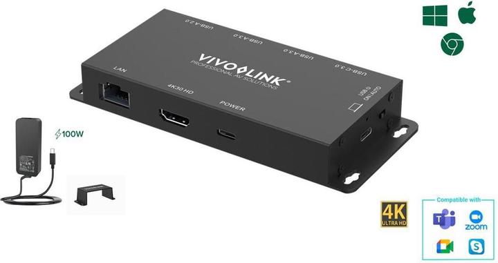 Produktbild Vivolink USB-C HUB for conference (USB-C, 5 Ports)