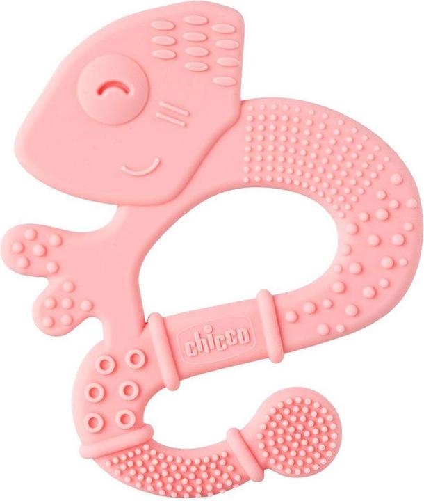 Chicco Anneau de dentition avec poils doux - EIDECHSE PINK, - 2m