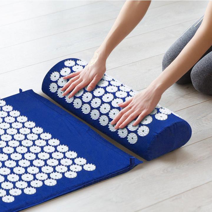 Image du produit JTI Tapis d'acupression et coussin d'acupression - Bleu