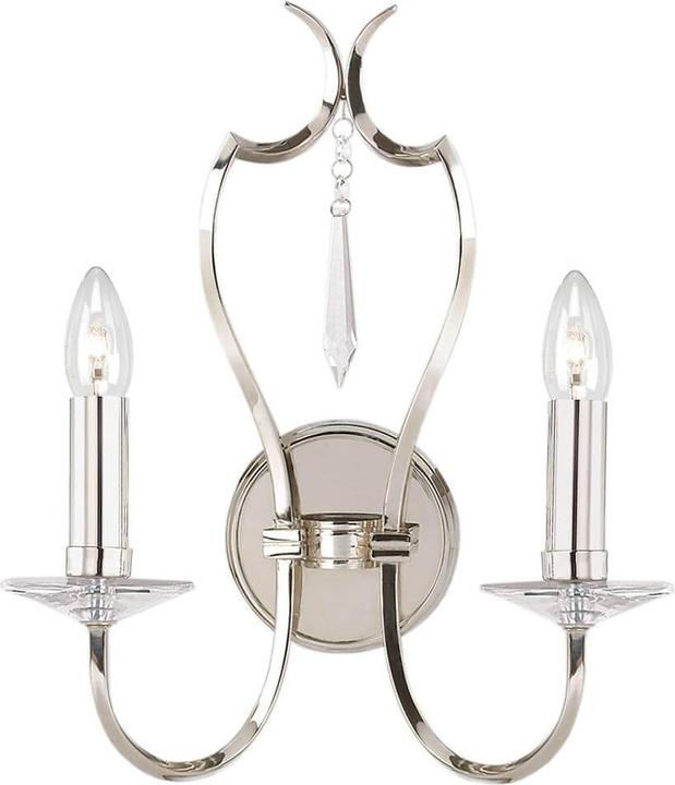 Produktbild Elstead Lighting Pimlico Wandleuchte E14 2-fach Poliertes Nickel (E14)