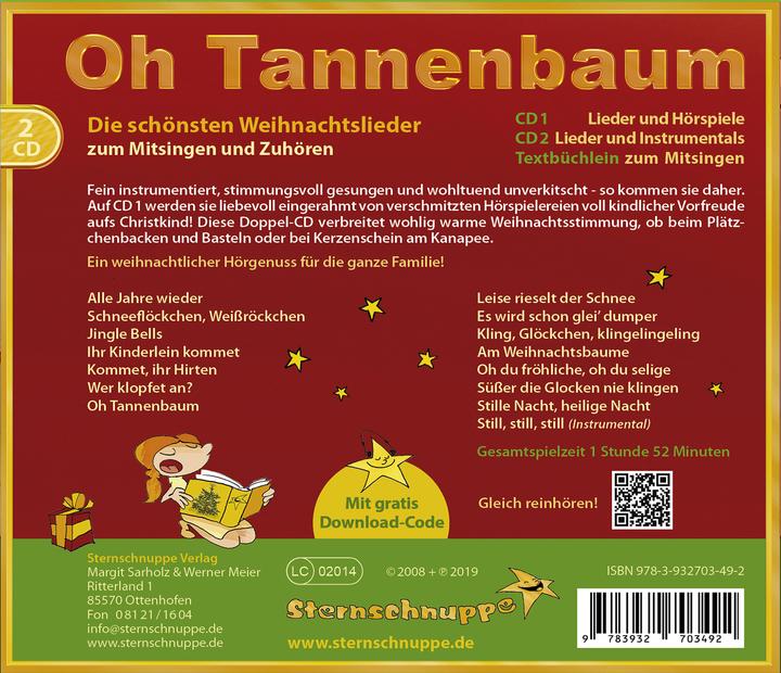 Immagine prodotto Oh Tannenbaum - le più belle canzoni di Natale (Casa editrice Sternschnuppe, Margit Sarholz, Werner Meier, Tedesco)