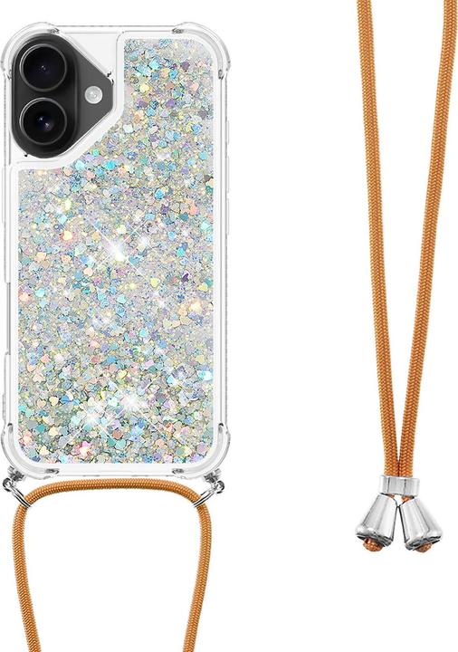 Immagine prodotto Cover-Discount iPhone 17 - Glitzer Hülle mit Kordel (Apple iPhone 17)