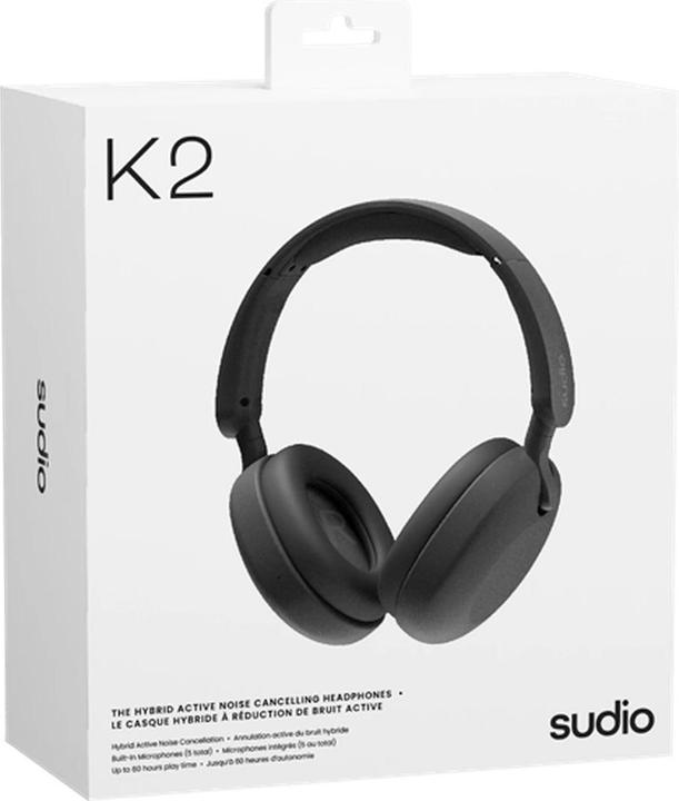 Actual product image Sudio K2 Black (ANC, 27 h, Wireless)