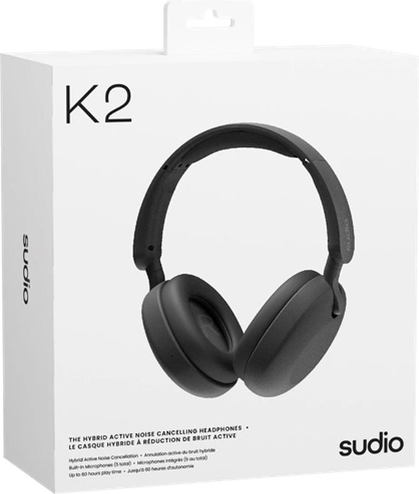 Image du produit Sudio K2 Noir (ANC, 27 h, Sans fil)