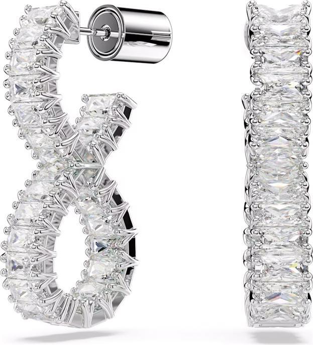 Produktbild Swarovski Hyperbola Kreolen Unendlichkeit Weiss (Swarovski Metall)
