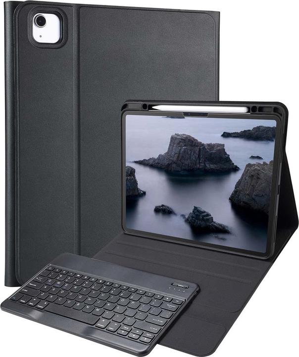 Actual product image Accezz QWERTY Bluetooth Keyboard Bookcase iPad Air 13 inch (2025) M3 / (2024) M2 - Zwart