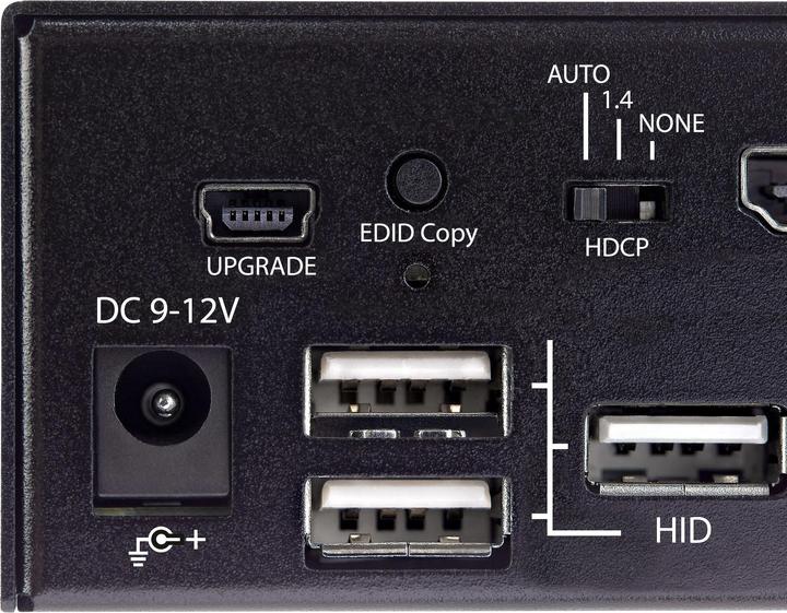 Produktbild StarTech com KVM Switch HDMI a 2 porte - Monitor singolo 4K 60Hz Ultra HD HDR - Switch KVM HDMI 2.0