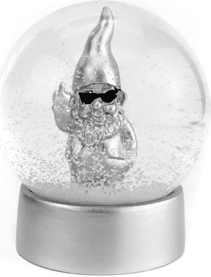 Immagine prodotto Winkee Snow Globe - Gnomo con globo di neve - Argento
