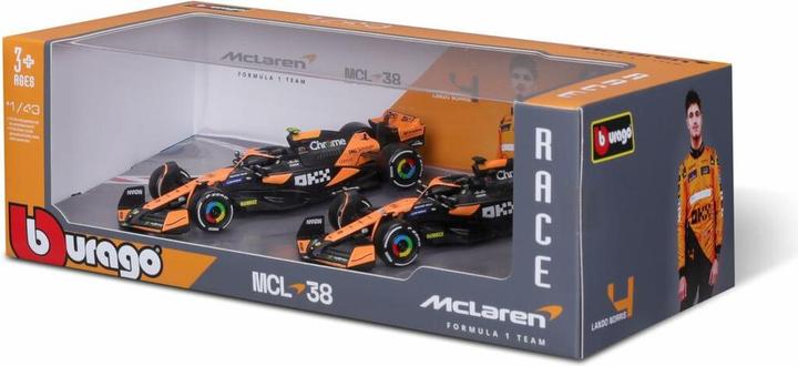 Actual product image Bburago F1 McLaren MCL38 '24 2er-Set 1:43 Modellauto