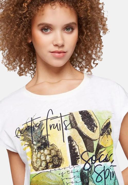 Image du produit Soccx Shirt Ärmelloses Rundhals-Shirt mit Tunnelzugsaum und Armausschnitt mit offener Saumkante (S)