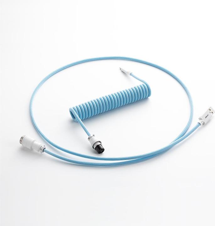 Image du produit CableMod Câble USB-C vers USB type A pour clavier Pro Coiled, Blueberry Cheesecake (1.50 m, USB 2.0)