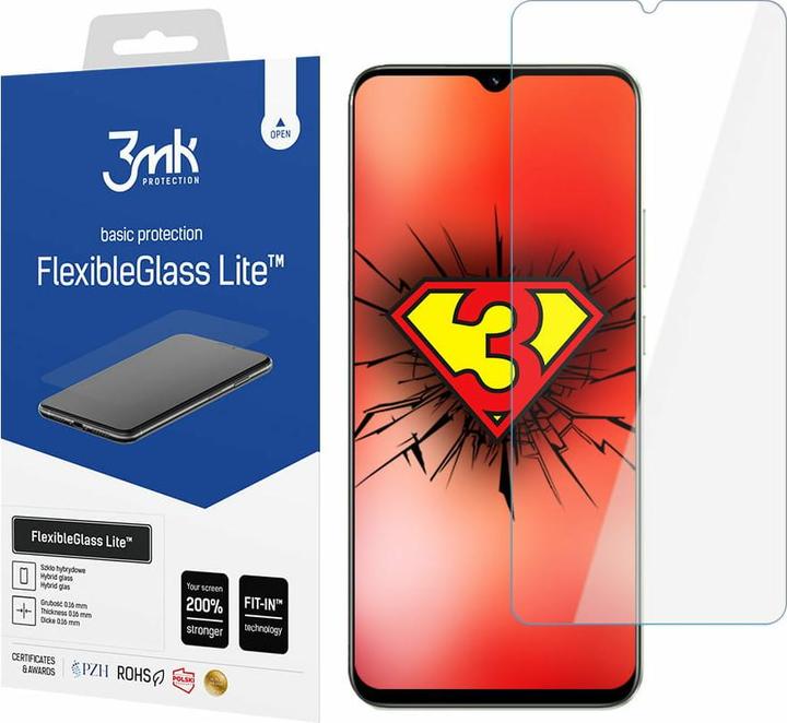 Produktbild 3MK FlexibleGlass Lite Display Folie (1 Stk., Realme C30)