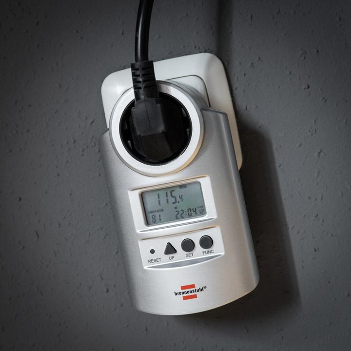 Actual product image Brennenstuhl Schuko plug in power monitor