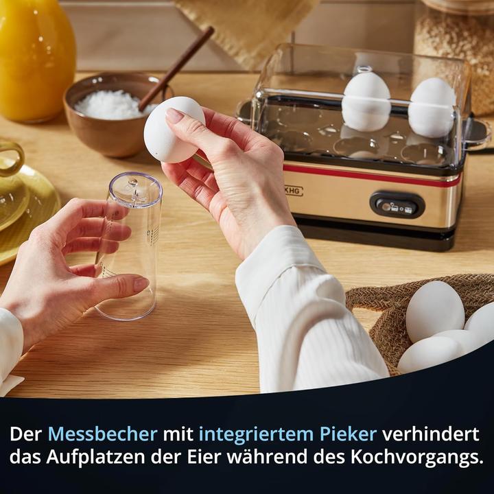 Produktbild KHG Eierkocher Retro-Design mit Alarmfunktion