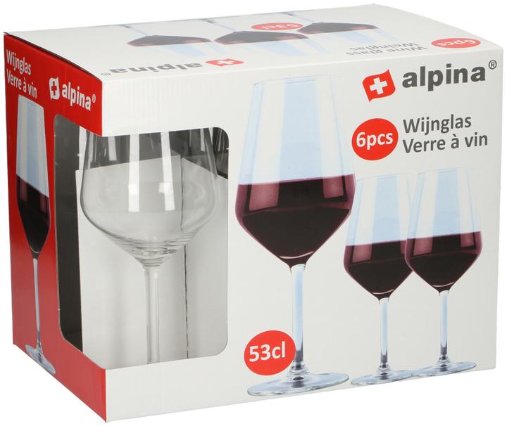 Actual product image alpina Red wine goblet set of 6 53cl (53 cl, 6 Glasses, Red wine glasses)