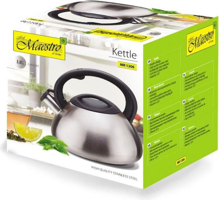 Produktbild Maestro Nicht elektrischer Wasserkocher MR-1306 Silber 3 l (3 l)
