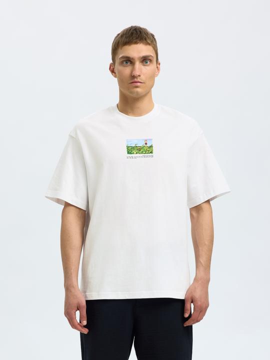 Produktbild Selected Print T-Shirt mit Rundhalsausschnitt (M)