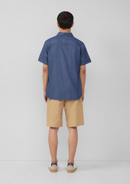 Immagine prodotto S.Oliver Hemd Regular Fit: Strukturiertes Kurzarmhemd aus Baumwolle mit Kentkragen (S)