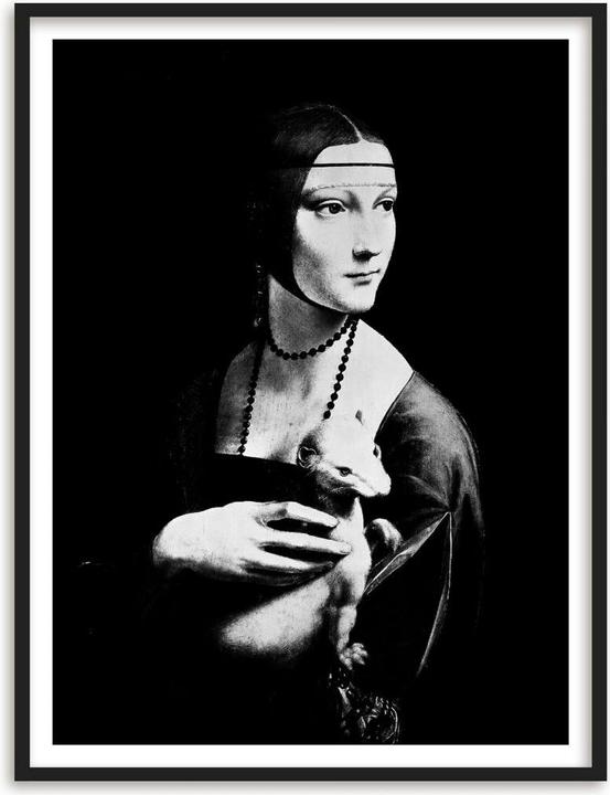 Actual product image Trenddeko Da Vinci - The Lady with the Ermine (40 x 50 cm)