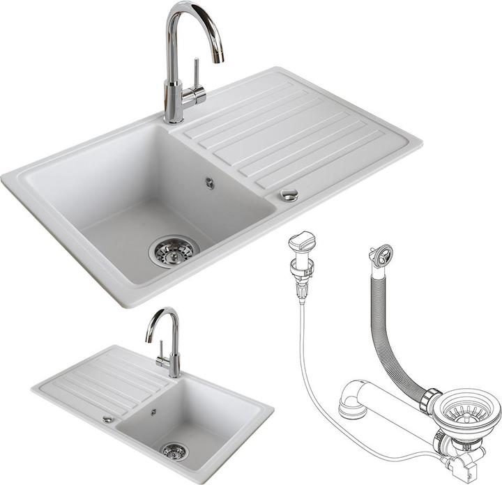 Produktbild Bergström Spülbecken (Einbauspüle, 46 cm, 76 cm)