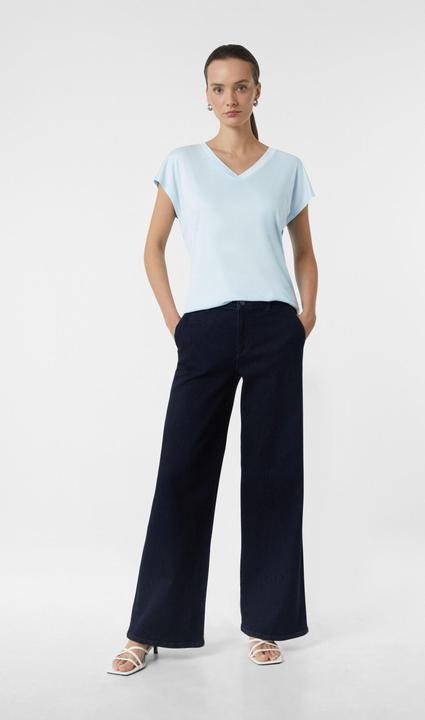 Immagine prodotto Comma T-Shirt Shirt aus Viskose mit V-Ausschnitt (40)