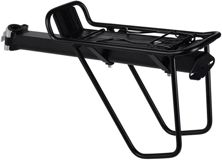 Image du produit Incirca Support de tige de selle, avec support latéral, aluminium noir, fixation rapide