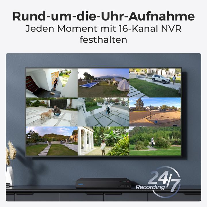 Image du produit Reolink NVS16- 8MD8 Système de sécurité 8 caméras (3840 x 2160 pixels)