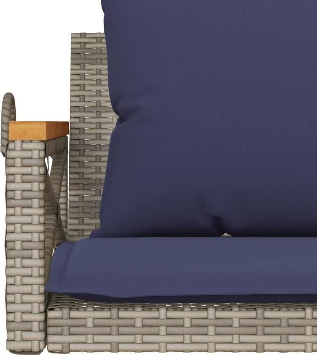 Actual product image vidaXL Hanging bench with cushion Hanging swing Swing bench Garden swing Grey