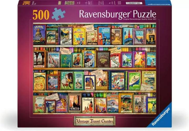 Produktbild Ravensburger 2D-Puzzle: Vintage - Postkarten 500 Teile (500 Teile)