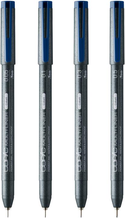 Immagine prodotto Copic Set Multiliner Cobalt, 4 pezzi assortiti (Cobalto, 4 x)