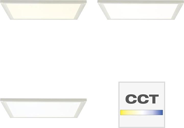 Image du produit Brilliant Lanette LED 37W /WA/DE/3800lm/DIM/CCT/RGB/NL/RC Panneau pour montage au plafond 60x60cm (3800 lm)