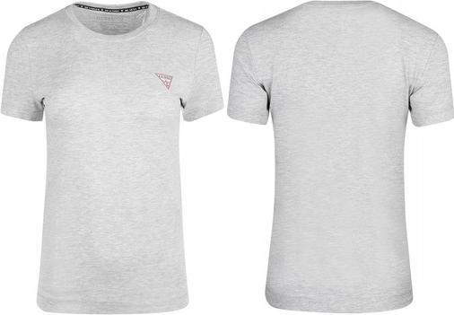 Actual product image Guess WOMEN'S T-SHIRT SS CN MINI TRIANGLE GREY W2YI44J1314 LMGY M (M)