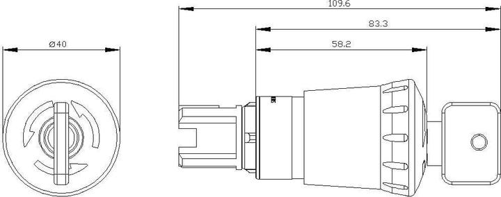 Actual product image Siemens SIRIUS ACT mushroom pushbutton front element plastic, red