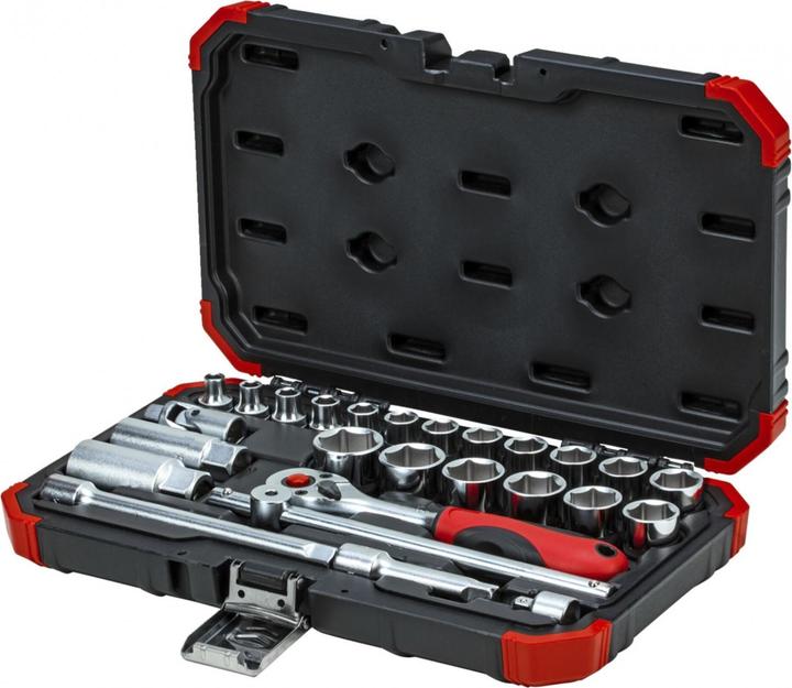 Produktbild Gedore Red red R59003026 Steckschlüssel-Satz 3/8" 6-24mm 26-teilig (18 mm, 11 mm, 12 mm, 20 mm, 19 mm, 15 mm, 13 mm, 6 mm, 21 mm, 7 mm, 14 mm, 8 mm, 10  mm, 23 mm, 22 mm, 17 mm, 9 mm, 16 mm, 24 mm)