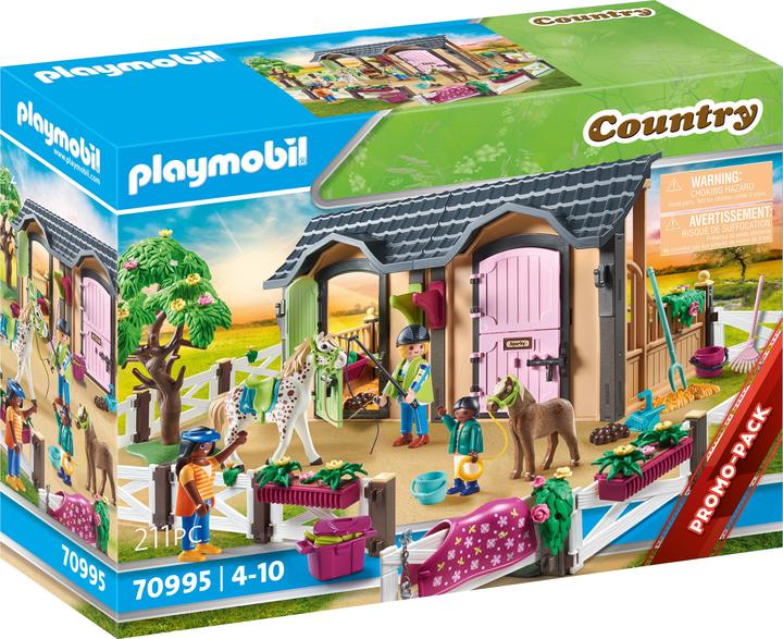Produktbild Playmobil Reitunterricht mit Pferdeboxen (70995, Playmobil Country)