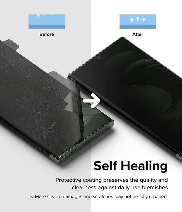 Actual product image Ringke Folia Ochronna Dual Easy Galaxy S23 Ultra Privacy (1 Piece, Samsung Galaxy S23 Ultra)