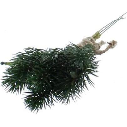 MICA Living, Weihnachtsdeko, Tannenzweigbündel grün - aus Kunststoff - 25 cm