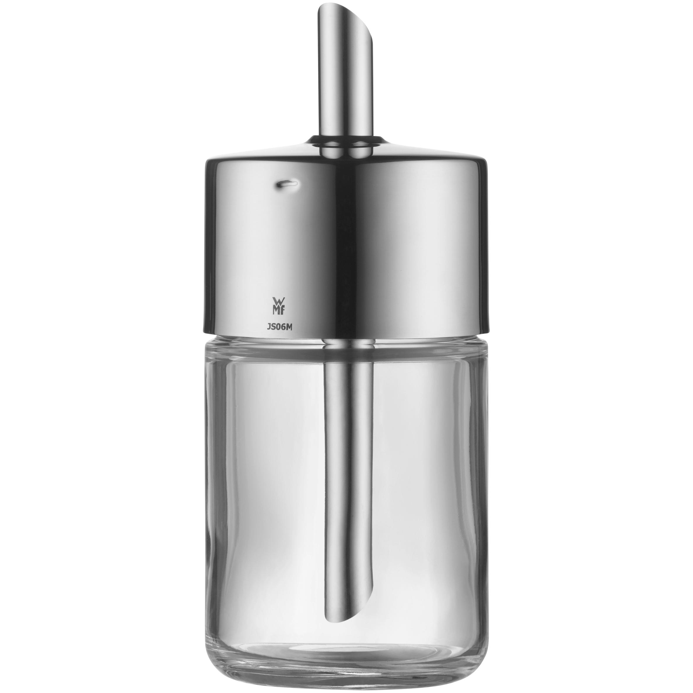 Thumbnail - WMF Zuckerstreuer Gewürzstreuer 240g für Zucker Kakao Barista Glas Edelstahl, Vorratsbehälter, Transparent