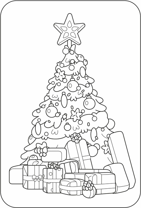 Actual product image BLUEY - Merry Christmas - A colouring book