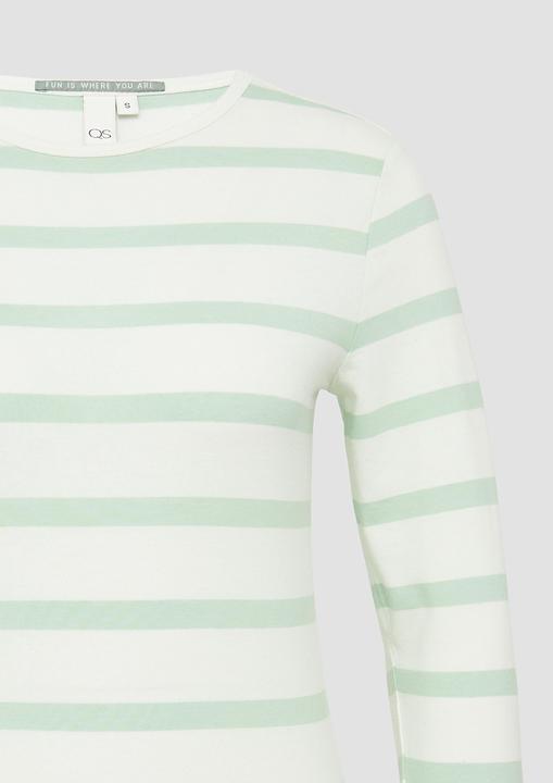 Produktbild S.Oliver T-Shirt Schmales Ringelshirt mit Rundhalsausschnitt (M)