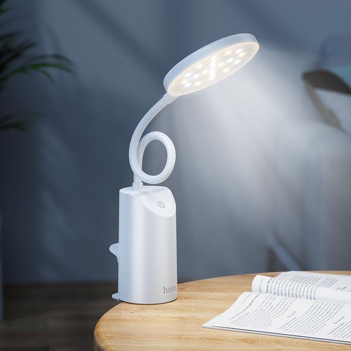 Actual product image Hoco Desc lamp HX10 Clip table lamp White (200 lm)