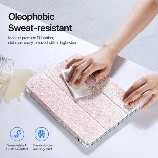 Produktbild iPad 9.7 (2017/2018), iPad Air / iPad Air 2 - Ducis Unid Series, aufstellbares Flip-Etui, Pink (iPad Air 2, IPad 9.7 (2017))
